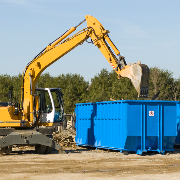 what size residential dumpster rentals are available in Grangeville CA